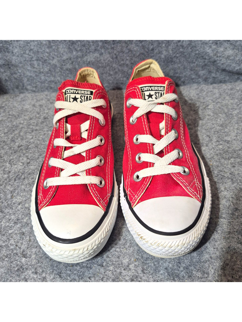 Converse Chuck Taylor All Star Low Top Canvas Lace-Up Sneakers M4 W6 Red